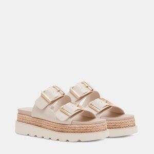Steve Madden Cream Platform Sandals MYTHICALL NATURAL